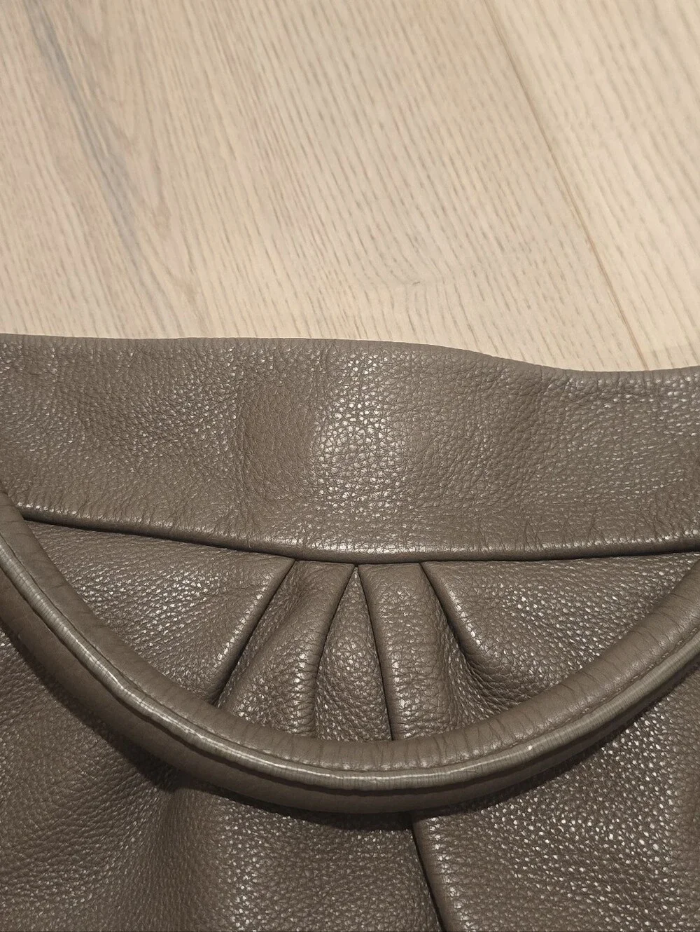 Marc by Marc Jacobs Taupe Pebbled Leather Hobo Shoulder Bag